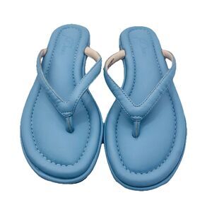 J. Crew Light Blue Padded Thong Sandals